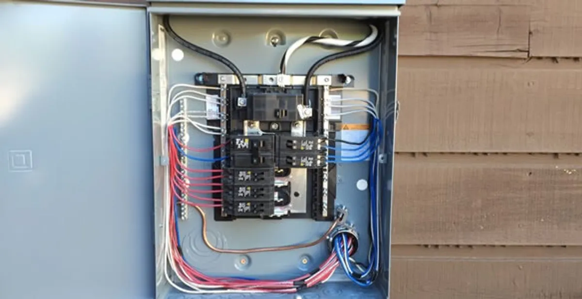electrical panel upgrade service featuring newly installed electrical panel wired by licensed electricians in Cleveland, OH