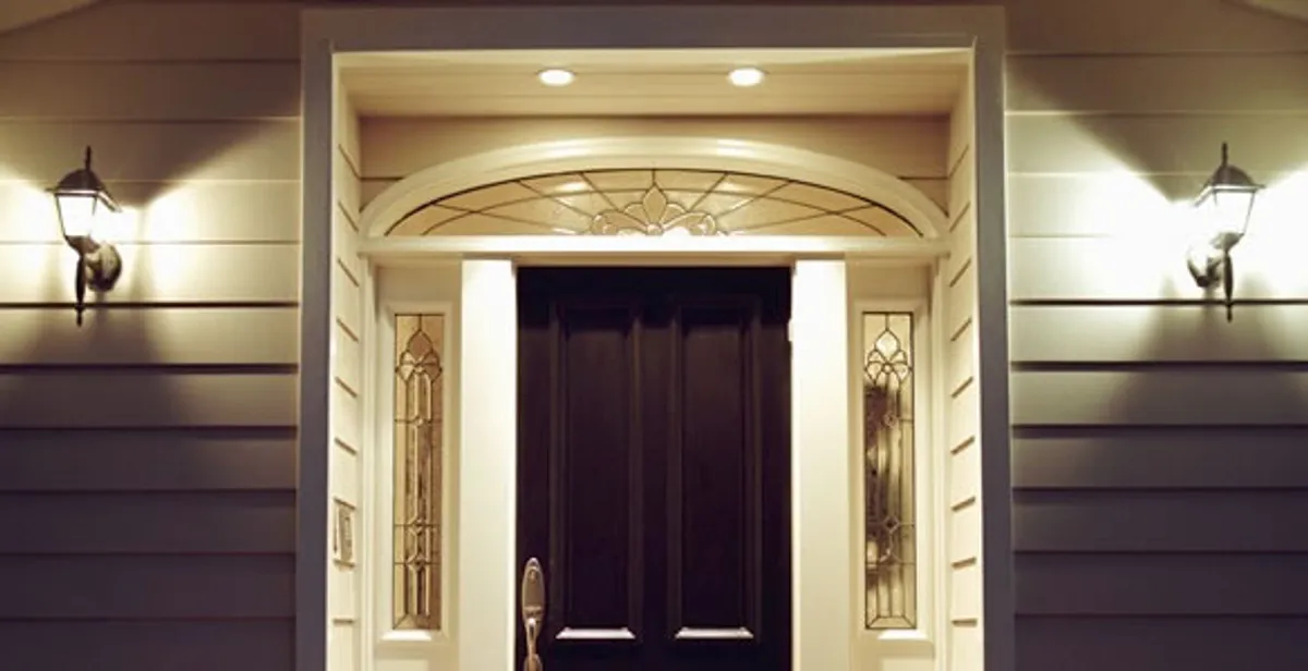 security light installation services with professionally installed entryway lighting in Cleveland, OH